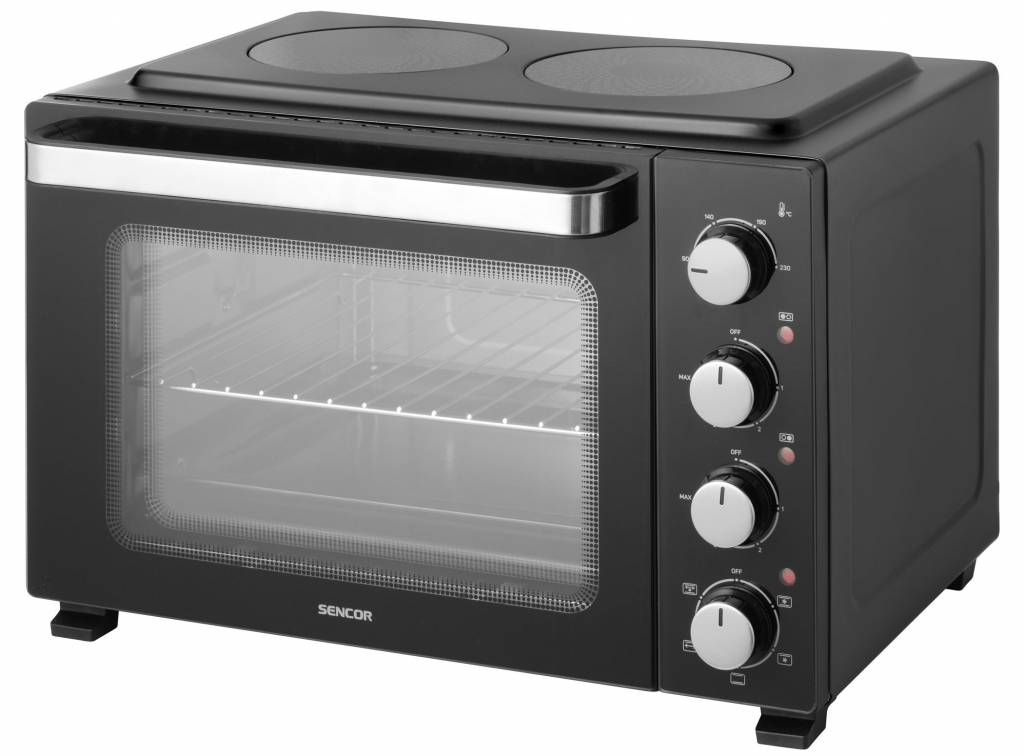 Мини печка с керамичен плот Sencor SEO 3580BK
